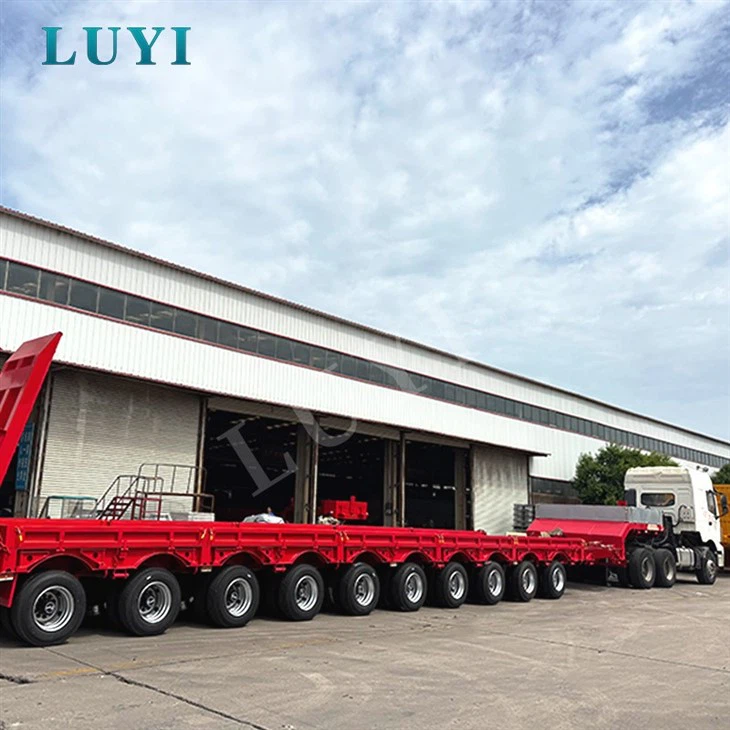 Custom 10 Axle Low Bed Semi Trailer factory