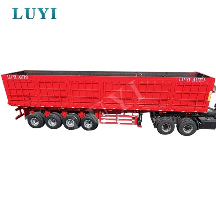 Heavy Duty 4 Axle Side Dump Semi Trailer price
